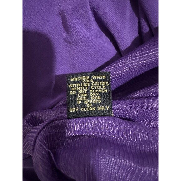 Essentials by ABS Purple Sz 10 Sleeveless Wide Strap Oversized Mini Dress NWT - Picture 7 of 7